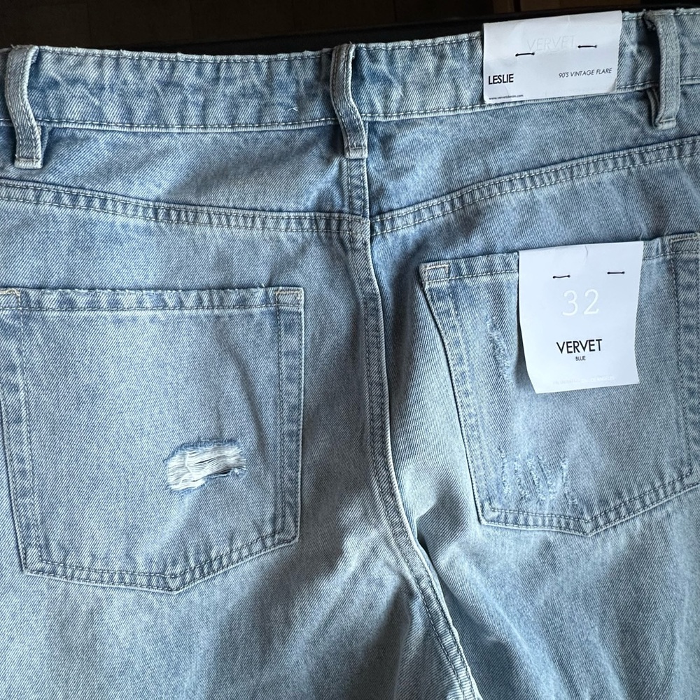 Vervet Women's Leslie 90’s Vintage Flare Jeans - Light Blue